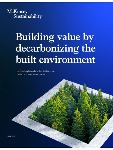 McKinsey Sustainability Study - Building Value by Decarbonizing the Built Environment