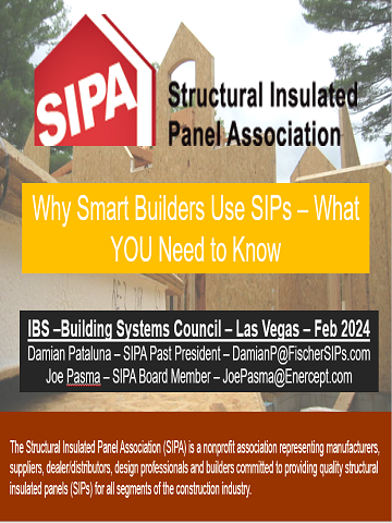 Presentation IBS 2024 Bld Sys Council SIP overview Damian + Joe